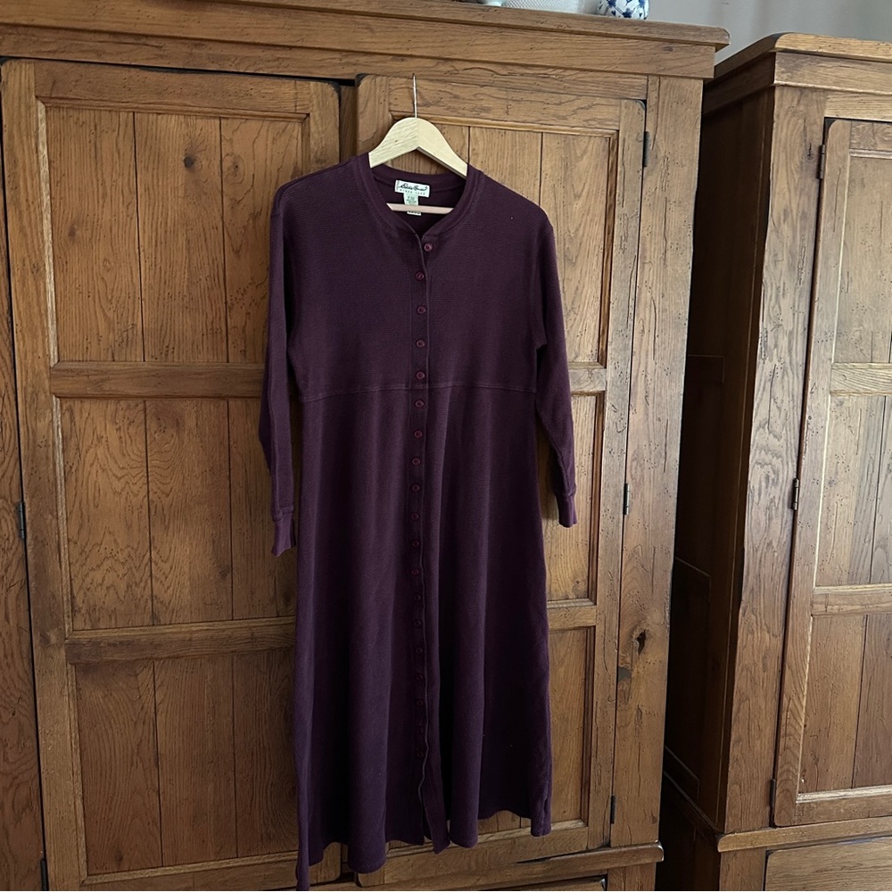 Eddie Bauer Deep Purple Long Sleeve Dress